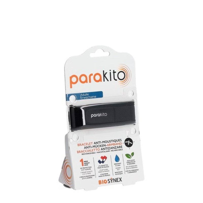 Parakito Mosquito Protection Bracelet For Adults Black