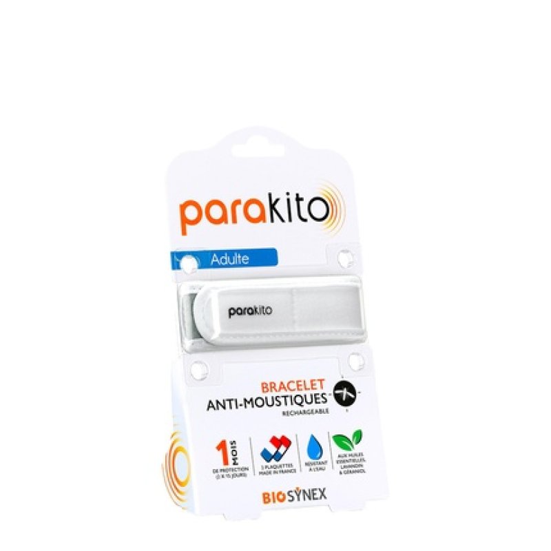Parakito Mosquito Protection Bracelet For Adults White