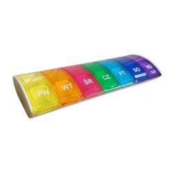 Anabox 7-Day Rainbow Medication Organizer