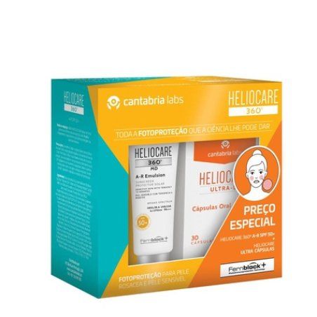 Heliocare 360o A-R Emulsion Spf50 50ml Ultra-D 30 Capsules