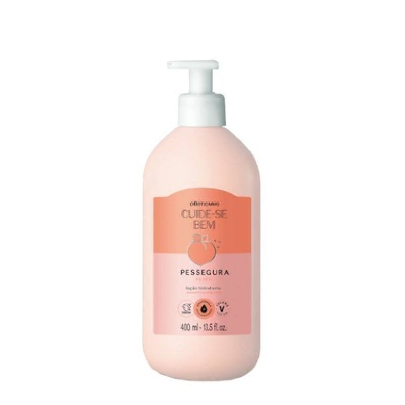 Boticario Cuide-Se Bem Peach Body Moisturizing Lotion 400ml