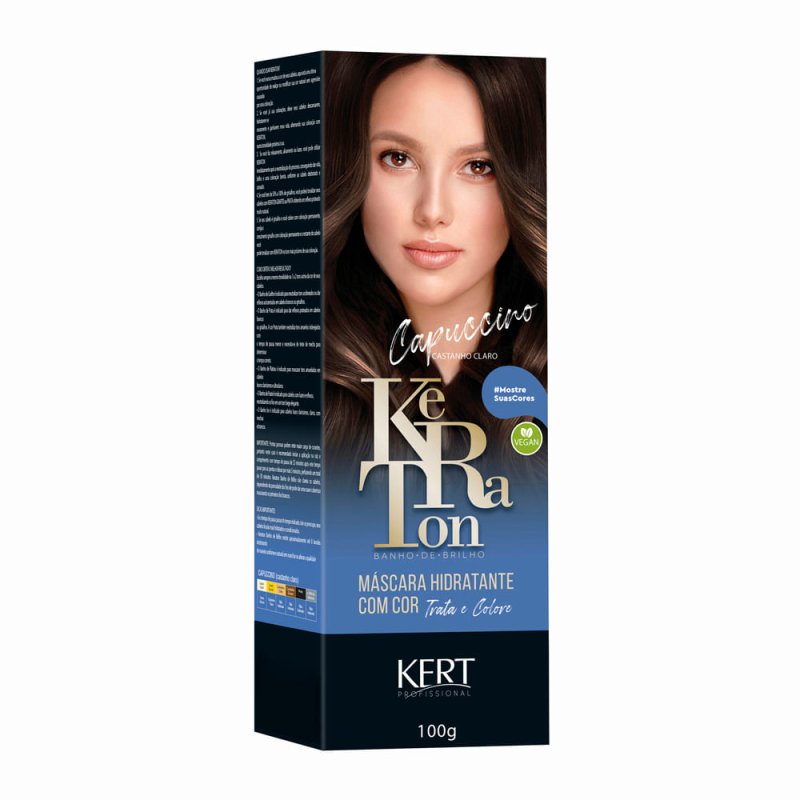 Kert Keraton Shine Bath Cappuccino 100g - Professional Hair Care