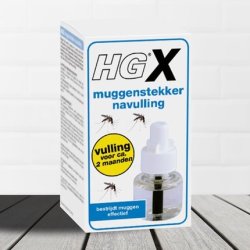 Hgx Mosquito Plug Refill - 45ml - Effective Against Mosquitoes - Good For 54 Nights