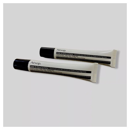Aesop Lip Salve Cedar Citrus Moisturizing 2-Pack - 0.3 Oz 9 Ml