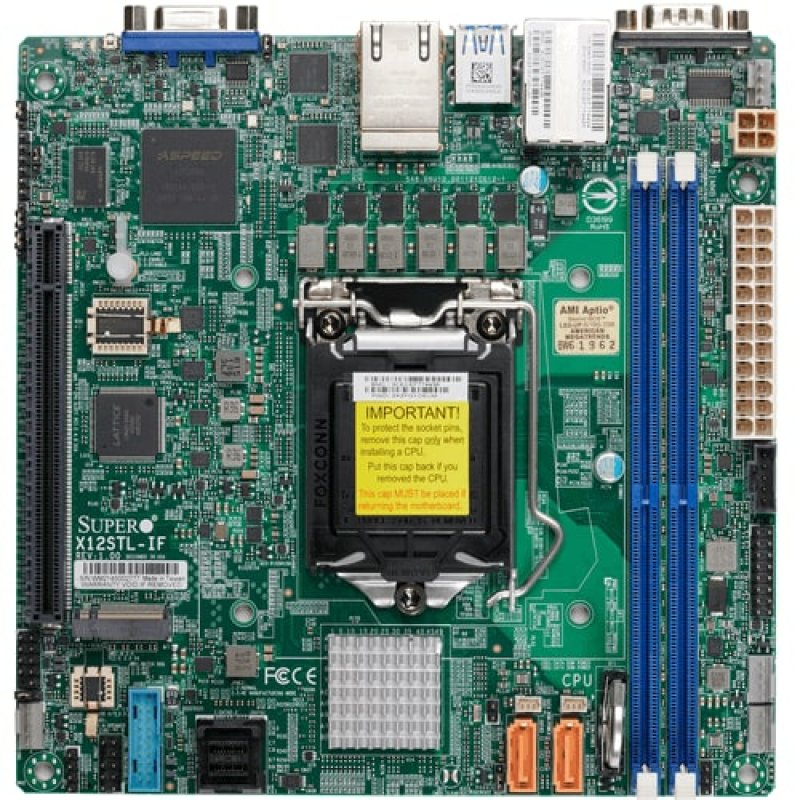 Supermicro MB Mini-ITX LGA-1200 (E-2300. 10th gen Intel)