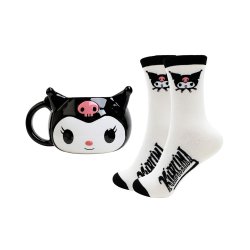 Sanrio mug 3D et chaussettes Set Kuromi