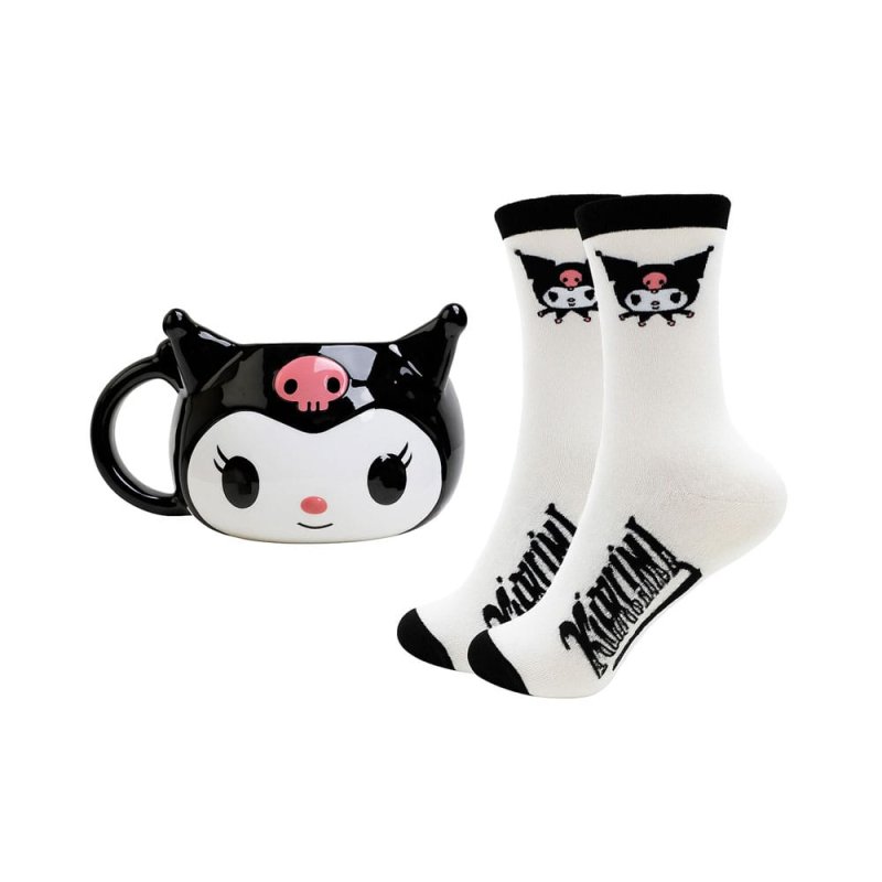 Sanrio mug 3D et chaussettes Set Kuromi
