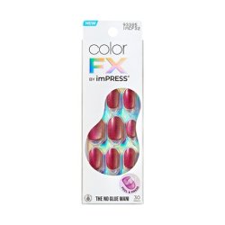 Kiss Self-Adhesive Nails Impress Color Fx Walk Out - 30 Pieces
