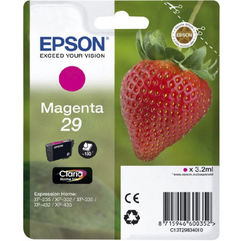 Cartouche d'encre Epson compatible Fraise 29 (Magenta)