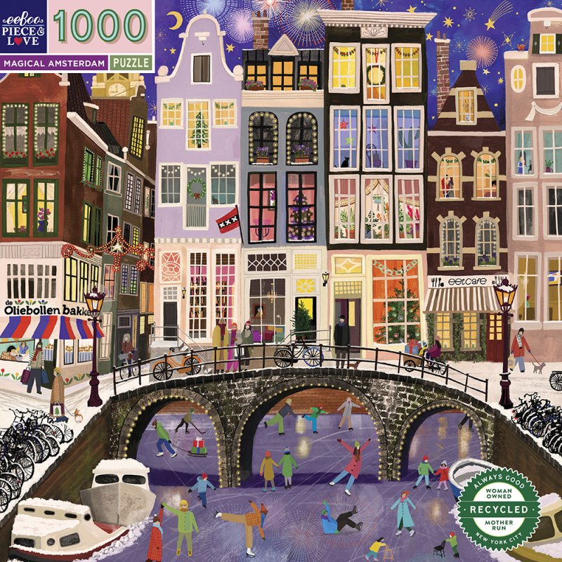 eeBoo - Puzzle 1000 pcs - Magical Amsterdam - (EPZTAMD