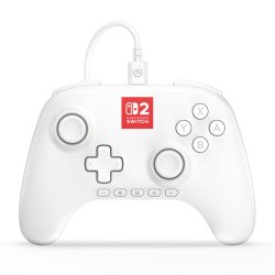 PowerA Advantage Wired Controller for Nintendo Switch 2 with Lumectra - White