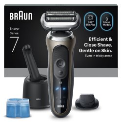 Braun - Series 7 Electric Shaver, SmartCare Center, 1 Attachment, 72-C7200CC - Gold