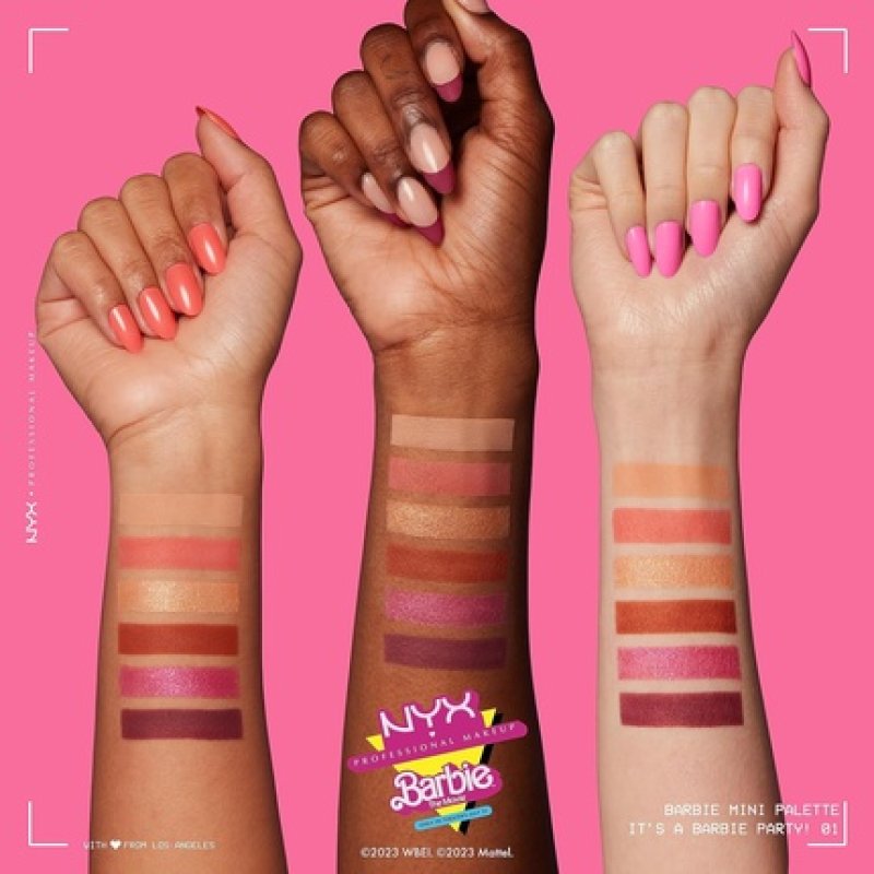 NYX PROFESSIONAL MAKEUP BARBIE Mini Eye Palette - It's a BARBIE Party