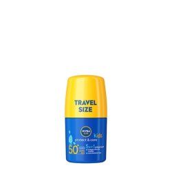 Nivea Sun Kids Protect & Care Roll-On Spf50 50ml - High Protection For Kids