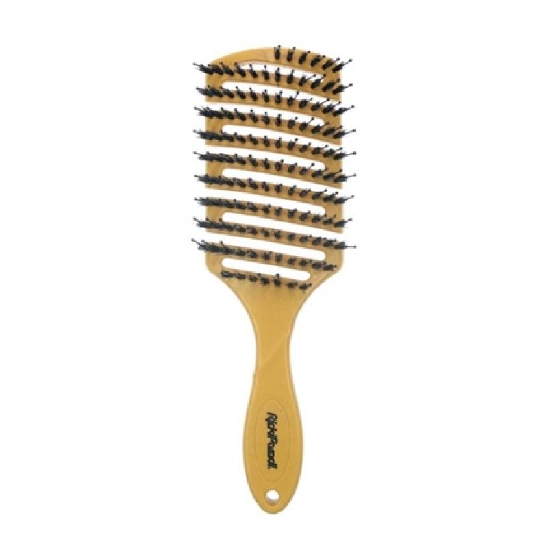 Rickiparodi Maxsoft Rectangular Hair Brush Golden