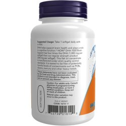 NOW Foods DHA-1000 Brain Support Softgels 90