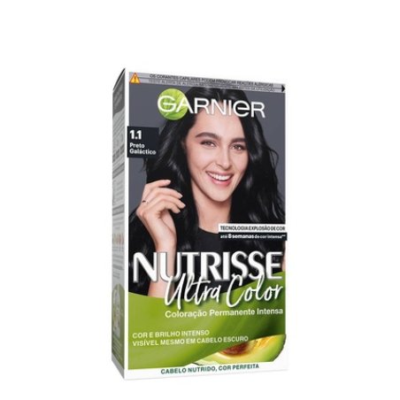 Garnier Nutrisse Permanent Hair Color 1.1 Galactic Black