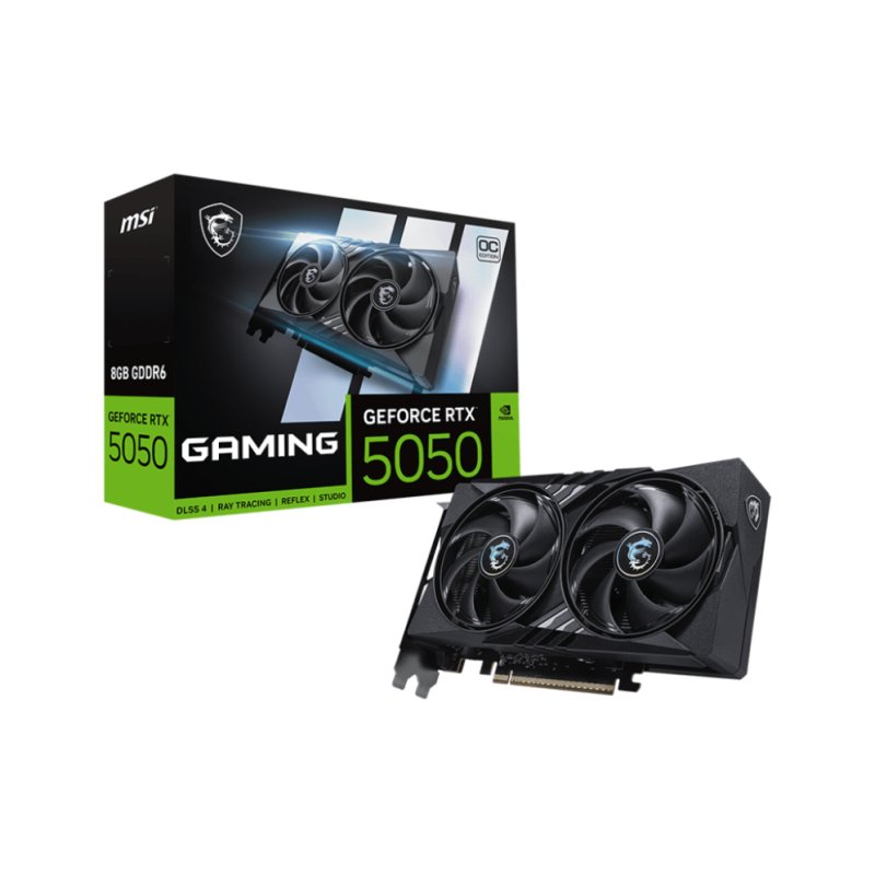 MSI VGA 8GB RTX5050 GAMING OC 8G 3xDP/1xHDMI GeForce RTX 5050 8G GAMING OC