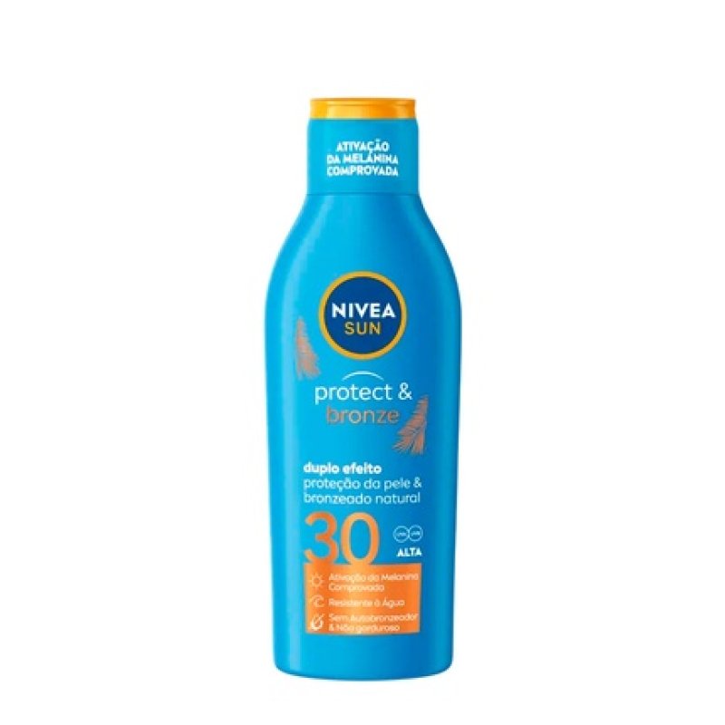 Nivea Sun Protect & Bronze Lotion Spf30 200ml - Sun Protection And Tanning