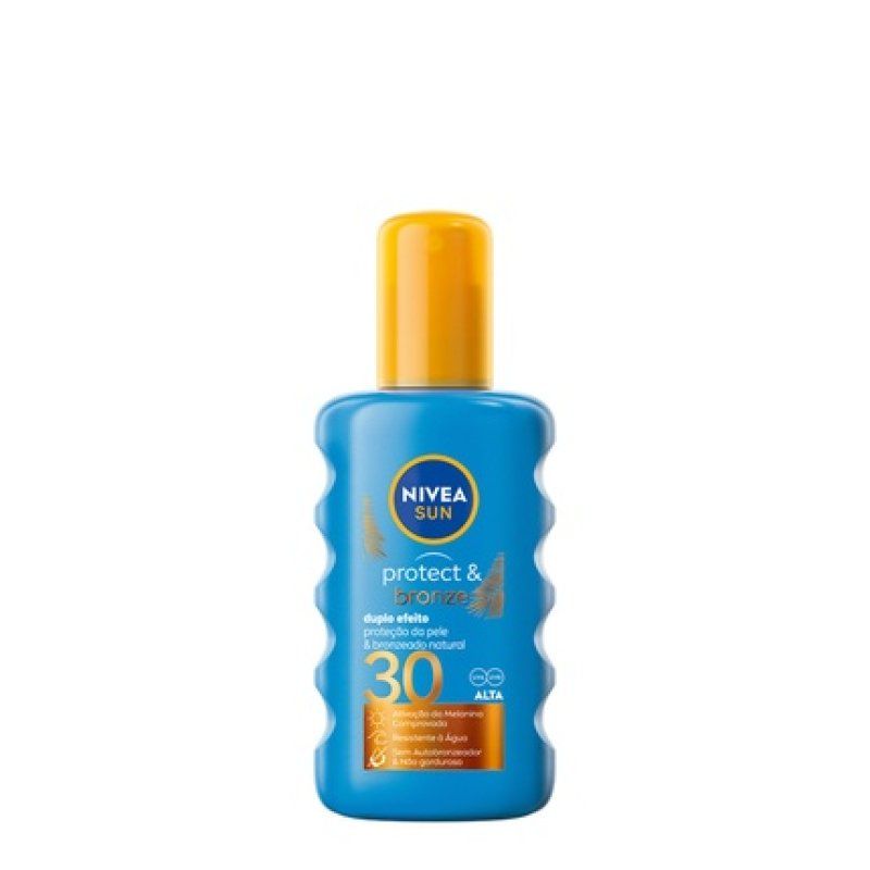 Nivea Sun Protect & Bronze Spray Spf30 200ml - Effective Sun Protection And Bronzing