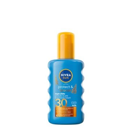 Nivea Sun Protect & Bronze Spray Spf30 200ml - Effective Sun Protection And Bronzing