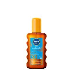 Nivea Sun Protect & Bronze Spray Oil Spf30 200ml - Effective Sun Protection And Bronzing