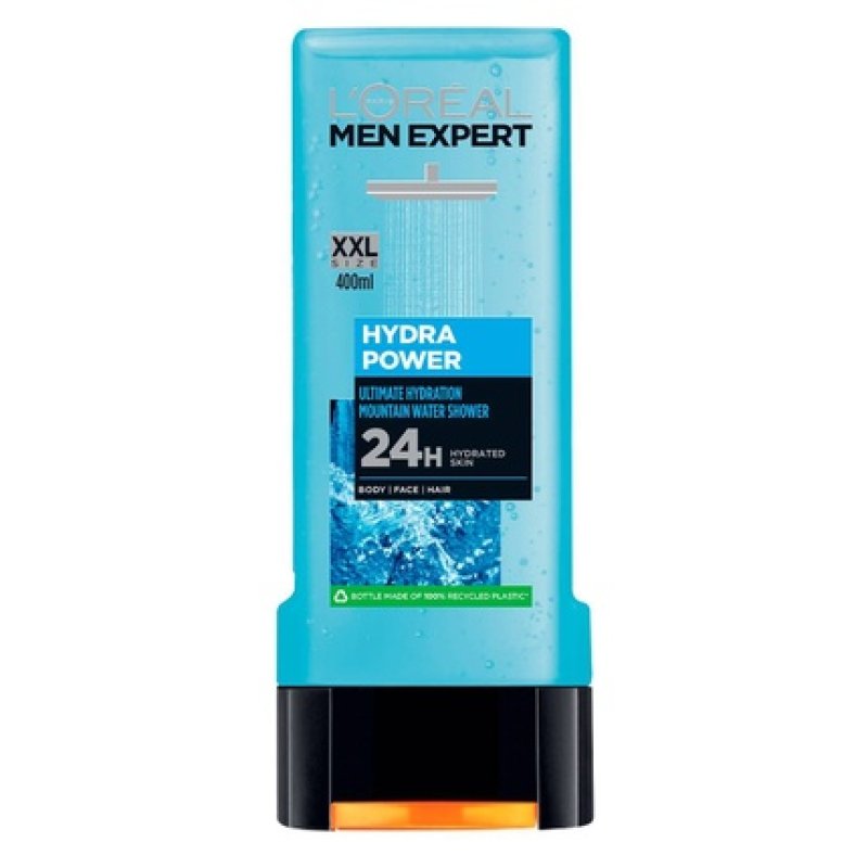 L'Oreal Paris Men Expert Hydra Power Shower Gel For Body, Hair & Face 400ml