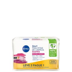 Nivea Soft Cleansing Wipes For Dry And Sensitive Skin - 50 Units