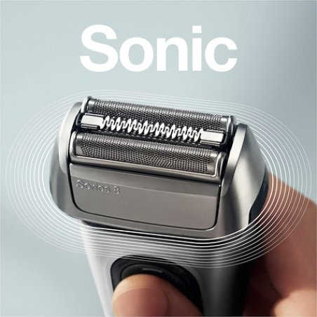 Braun Series 8 8417S men's shaver Foil shaver Trimmer Black, Silver