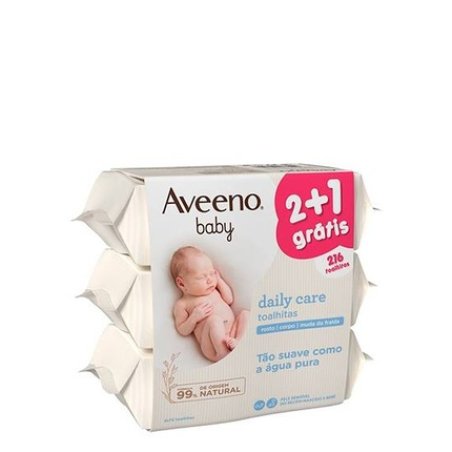 Aveeno Baby Daily Care Wipes 3x72 Units