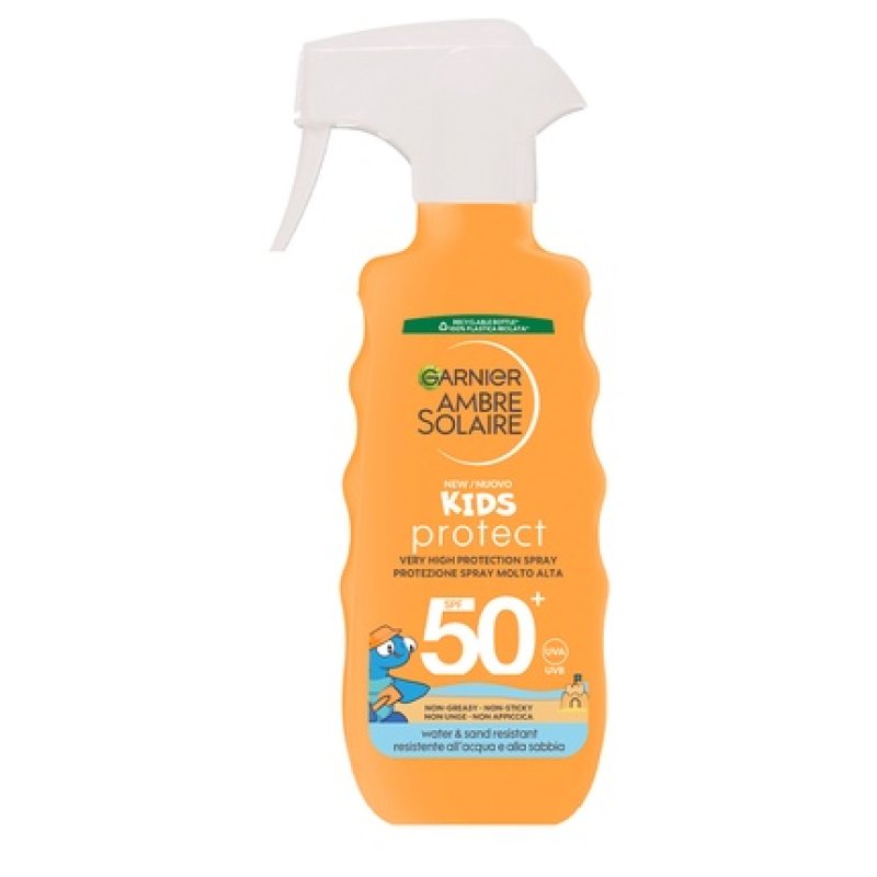 Garnier Ambre Solaire Kids Protect Spray Spf50 270ml - High Protection Sunscreen For Children