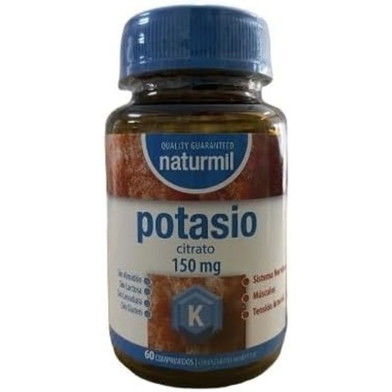 Naturmil Potassium Citrate 150mg - Controls Blood Pressure and Promotes Health