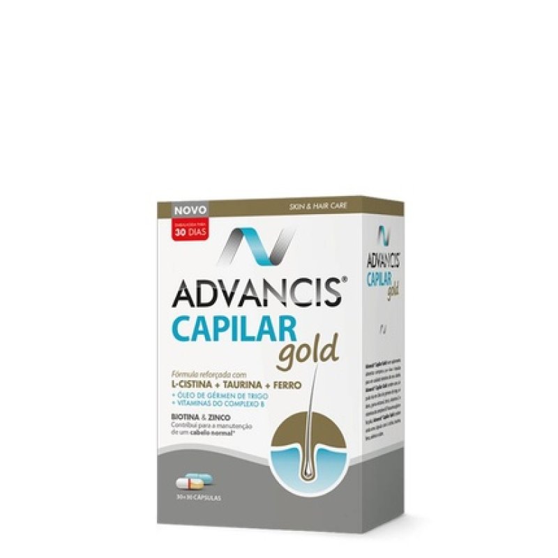 Advancis Capilar Gold 60 Capsules - Hair Care Supplement