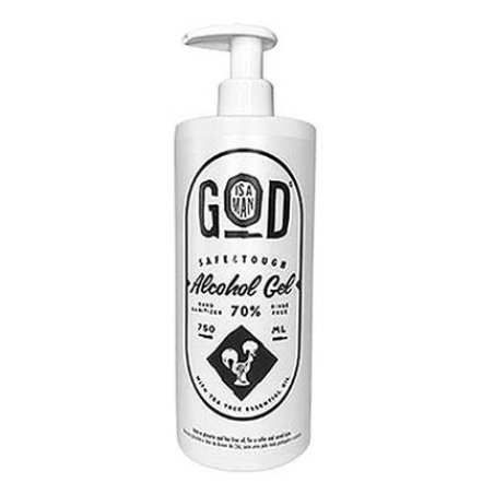 God Is A Man Safe & Tough Alcohol Gel 750ml - Effective Hand Sanitizer
