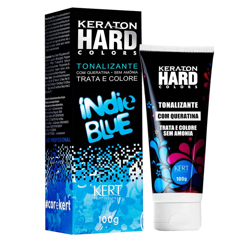 Kert Keraton Hard Colors Indie Blue Semi-Permanent Hair Color 100g
