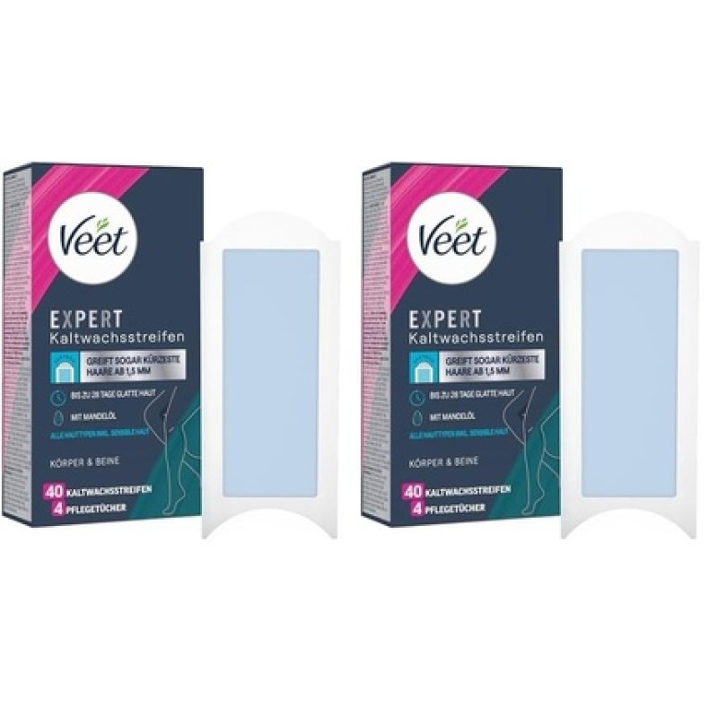 Veet Expert Cold Wax Strips for Body & Legs - Hair Removal