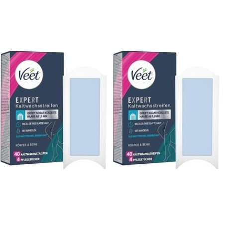 Veet Expert Cold Wax Strips for Body & Legs - Hair Removal