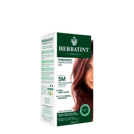 Herbatint Permanent Hair Color M5 Light Brown Cashew 150ml