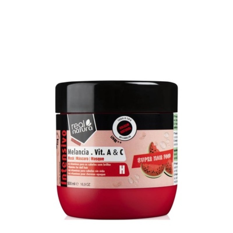 Real Natura Super Hair Food Melon Mask Vitamin A C 500ml