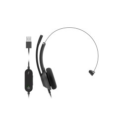 Cisco Headset 321 USB, Wired Single On-Ear Headphones, Webex Controller with USB-A, Carbon Black, 2-Year Limited