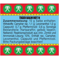 Tiger Balm Red N Natural Balm to Promote Skin Circulation
