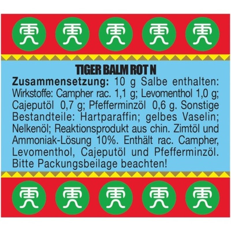 Tiger Balm Red N Natural Balm to Promote Skin Circulation