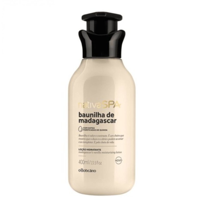 Boticario Nativa Spa Madagascar Vanilla Moisturizing Lotion 400ml