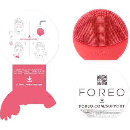FOREO LUNA Play Plus 2 Facial Cleansing Brush 1-Minute Deep Cleanser Silicone Face Massager Peach of Cake