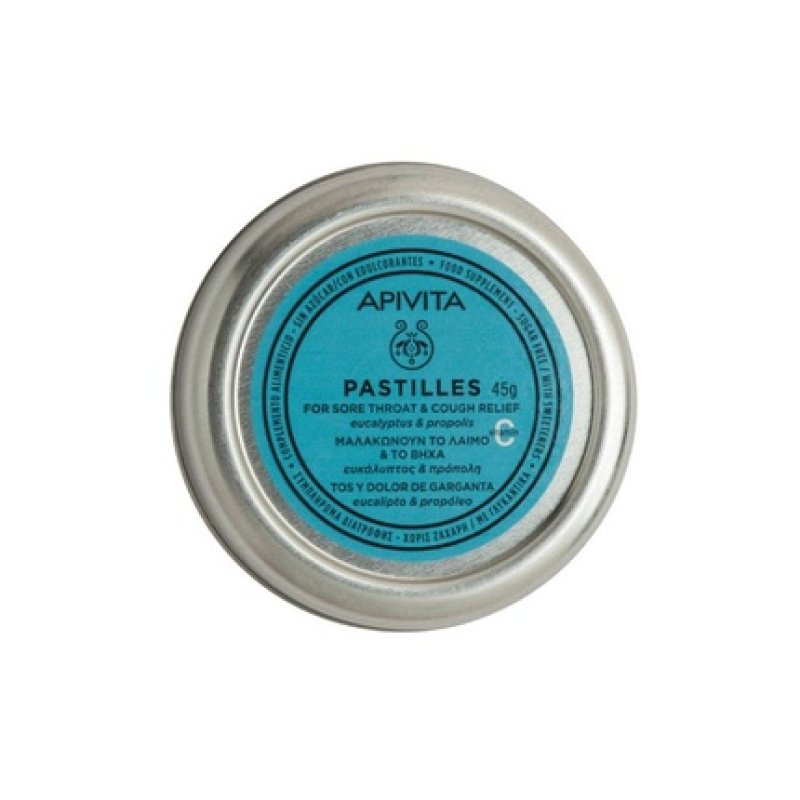 Apivita Eucalyptus & Propolis Pastilles 45g