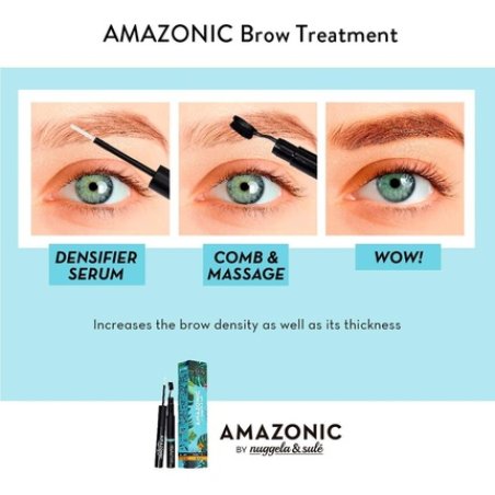 Nuggela & Sulé AMAZONIC Eyebrow Densifier Serum 2.5ml Brush - Natural Formula for Thicker Eyebrows