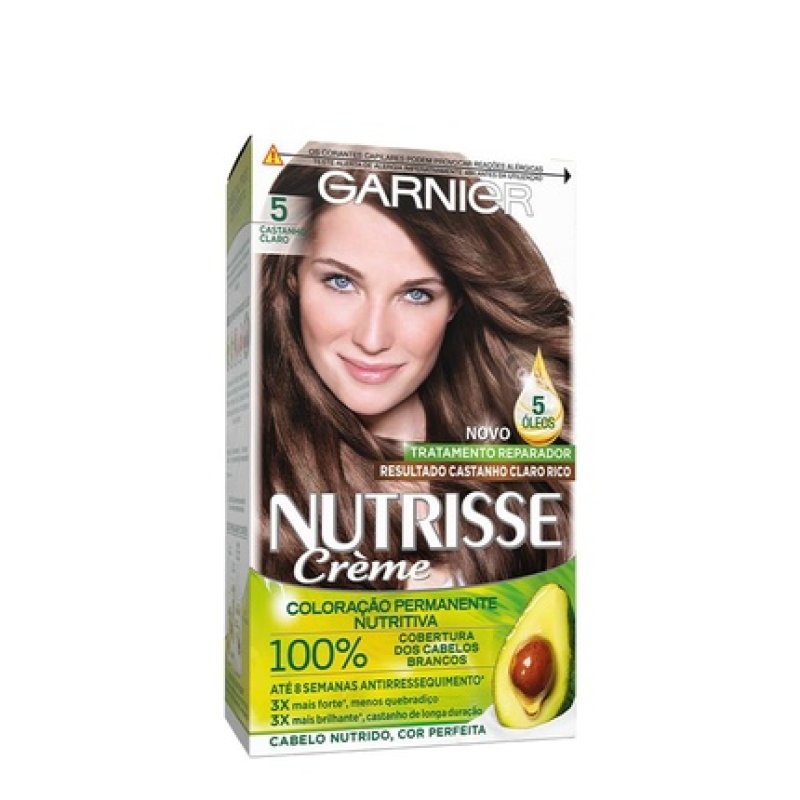 Garnier Nutrisse Permanent Hair Color 5 Light Brown