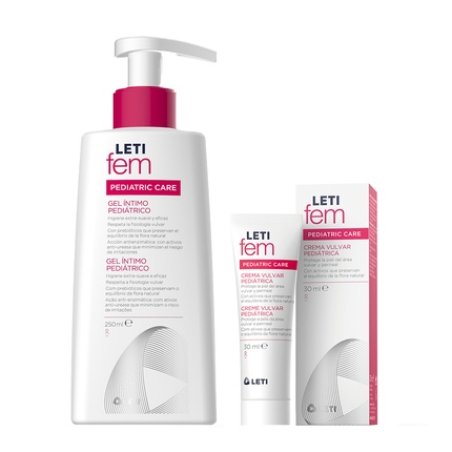 Leti Fem Pediatric Intimate Gel 250ml Pediatric Vulvar Cream 30ml
