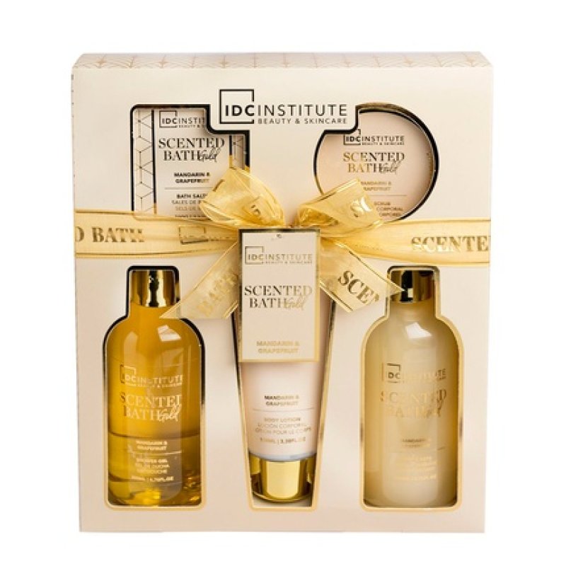 Idc Institute Scented Bath Gold Set Of 5 Pieces