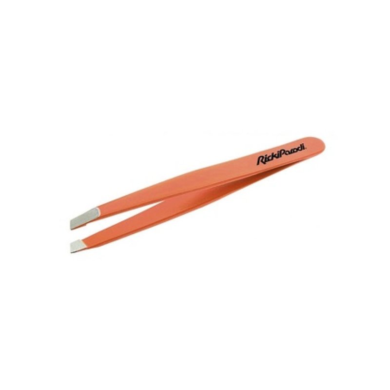 Rickiparodi Oblique Stainless Steel Tweezers Orange 9cm